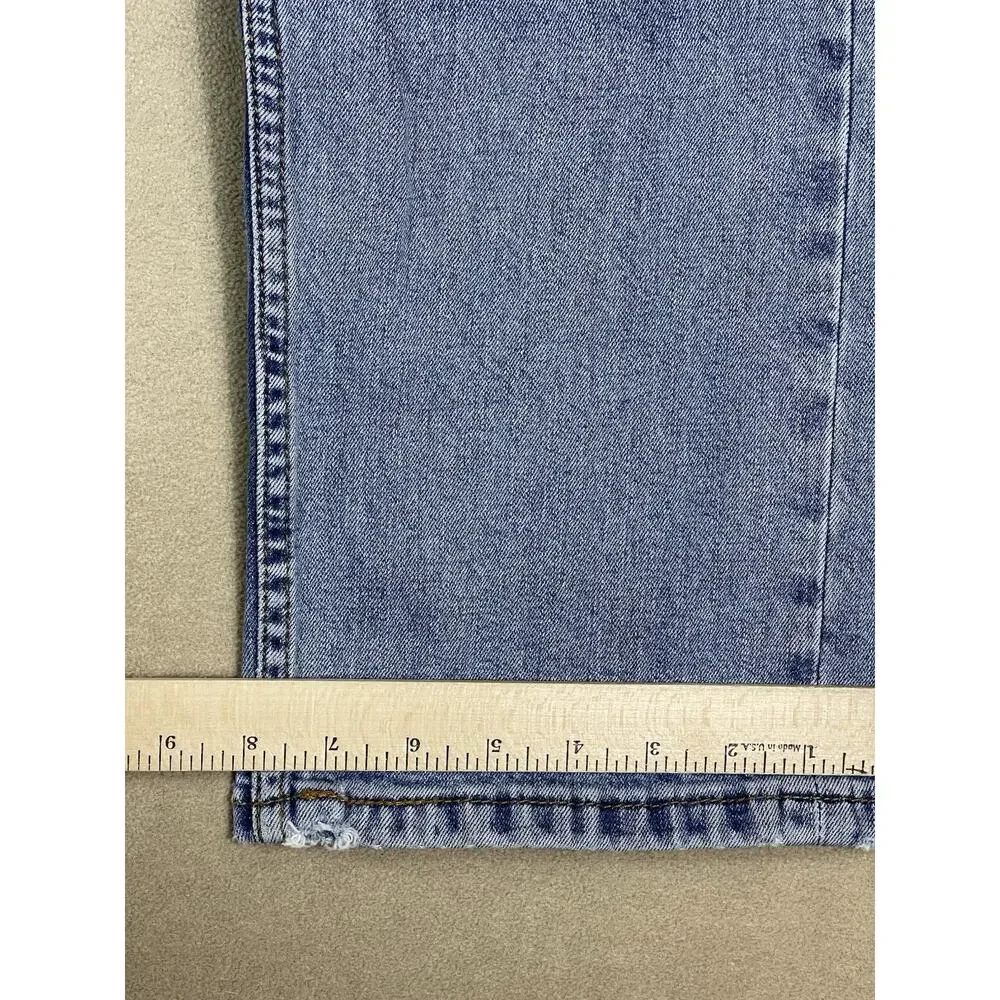 Levis 505 Jeans Mens 36x30 Blue Straight Leg Regular‎ Mid Rise Zip Fly Denim
